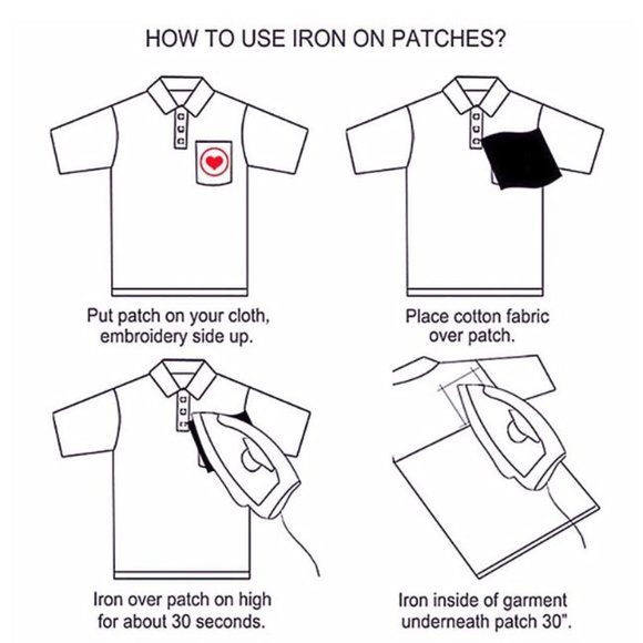 NOVELTY TEXT IRON ON PATCHES HELP ABOVE SNIPER 3PC - Picture 4 of 5